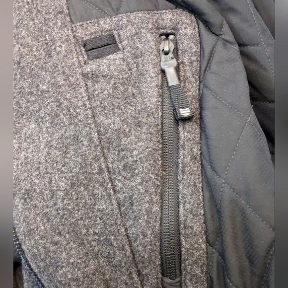 Gap Y2K Wool Blend Grey Men's Zip Up Winter Jacket Size XL - Picture 5 of 11